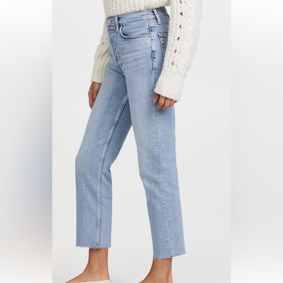 Re/Done 70s High Rise Comfort Stretch Stove Pipe - Picture 3 of 9